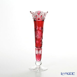 【P10倍・クーポン】マイセン(Meissen) マイセンクリスタル 一輪挿し 23cm(レッド) MF0/1024/23R 花瓶 フラワーベース おしゃれ ギフト