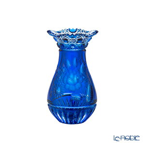 【P10倍・クーポン】マイセン(Meissen) マイセンクリスタル 花瓶 ライトブルー 16cm MFO1420/16 フラワーベース おしゃれ ギフト