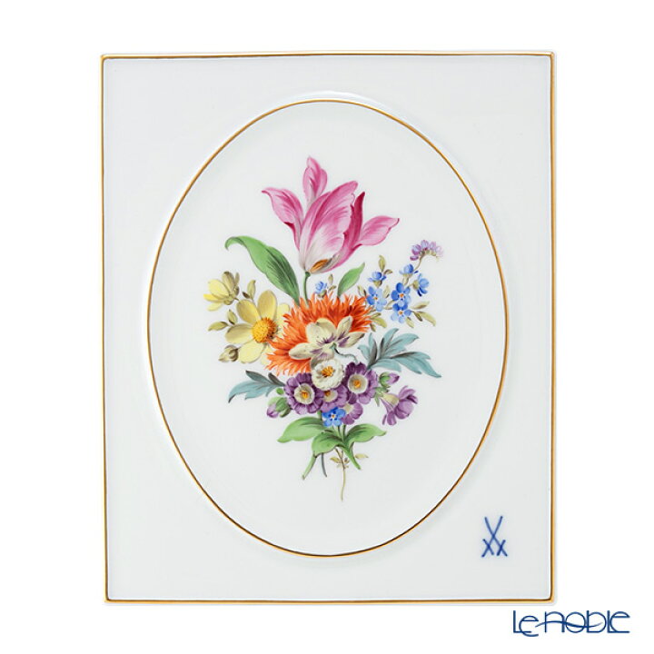 楽天市場】マイセン (Meissen) ベーシックフラワー(五つ花) 陶板 18 