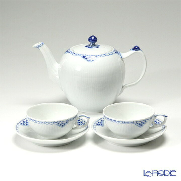 楽天市場 ロイヤルコペンハーゲン Royal Copenhagen プリンセス ブルー 2人用 ティー3点セット ティーカップ ソーサー 2 ティーポット 1 北欧 食器セット お祝い 結婚祝い ブランド 内祝い ブランド洋食器の店ル ノーブル
