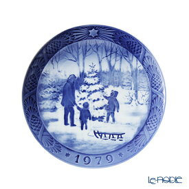 【P10倍・クーポン】ロイヤルコペンハーゲン (Royal Copenhagen) イヤープレート 1979年／昭和54年 「クリスマスツリーを選ぶ」 ロイヤルコペンハーゲン Royal Copenhagen 北欧 イヤープレート クリスマスプレート イヤー