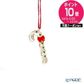 【P10倍・クーポン】スワロフスキー Holiday Cheers ジンジャーブレッド キャンディーケーンオーナメント SWV5627609 22AW /// クリスマス SWAROVSKI ガラス製 お菓子 ゴールド 吊り下げ飾り キラキラ 単品 おしゃれ かわいい 小 ツリー 雑貨 // ギフト プレゼント 贈り物