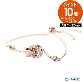 【P10倍・クーポン】スワロフスキー ブレスレット Hollow SW5636498 22SS ホワイト／ローズゴールド Swarovski パーティー