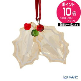 【P10倍・クーポン】スワロフスキー Holiday Cheers ジンジャーブレッド ヒイラギオーナメント SW5656277 23AW /// クリスマス SWAROVSKI ガラス製 ホーリー ゴールド 吊り下げ飾り キラキラ 単品 おしゃれ かわいい 小さめ ツリー 輸入雑貨 // ギフト プレゼント 贈り物