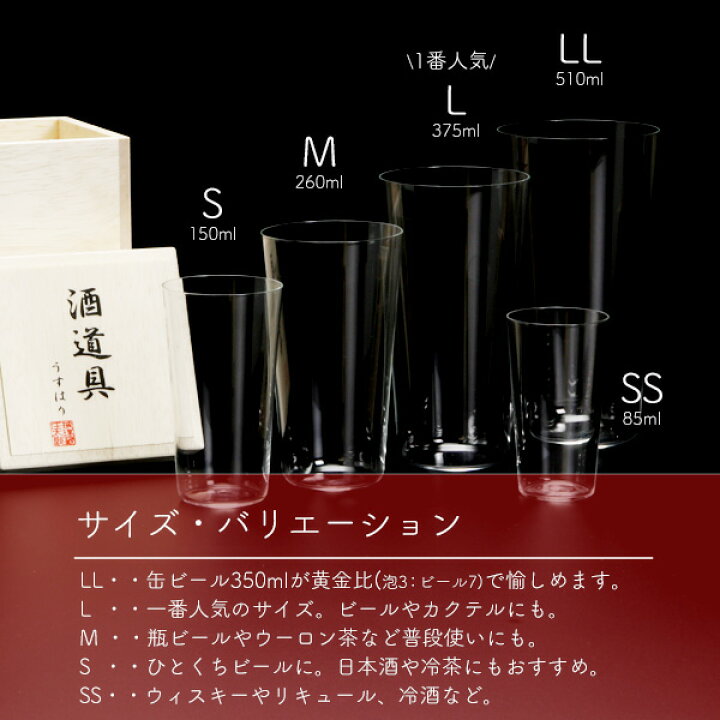楽天市場】松徳硝子 うすはり タンブラー(SS)85ml /// うすはりグラス 