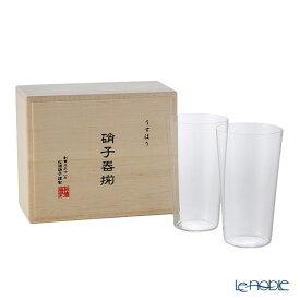 【P10倍・クーポン】松徳硝子 うすはり タンブラー(M)260ml ペア 2741020【木箱入】 /// うすはりグラス 薄張りグラス ビールグラス ハイボールグラス 美味しい セット おしゃれ 薄い ガラス // ギフト プレゼント 贈り物 父の日 男性 退職祝い 結婚祝い