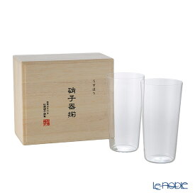 【先着クーポン・P10】松徳硝子 うすはり タンブラー(L)375ml ペア 2761020【木箱入】 /// うすはりグラス 薄張りグラス ビールグラス ハイボールグラス 美味しい セット おしゃれ 薄い ガラス // ギフト プレゼント 贈り物 父の日 男性 退職祝い 結婚祝い