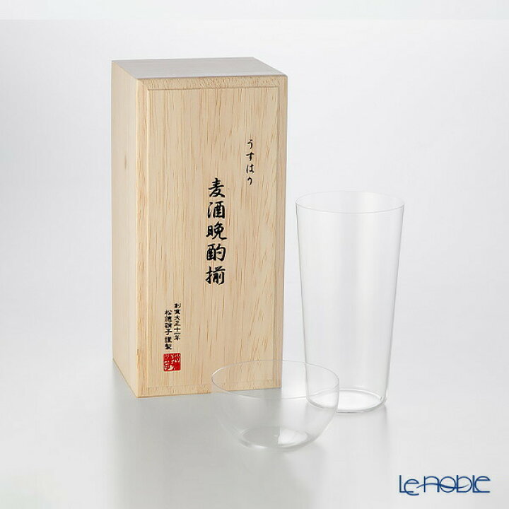 楽天市場】松徳硝子 うすはり 麦酒晩酌揃 タンブラー(L)375ml ＆ 柿 