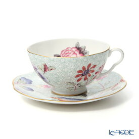 【ポイント10倍】ウェッジウッド (Wedgwood) カッコー ティーカップ＆ソーサー 180ml グリーン【あす楽】 /// ティーカップ 花柄 おしゃれ かわいい 紅茶カップ ウエッジウッド 食器 高級 ブランド // ギフト プレゼント 贈り物 結婚祝い 引き出物 お祝い 内祝い