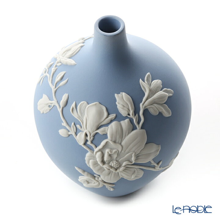 ウェッジウッド Wedgwood ジャスパー ベース 18cm おしゃれ お祝い ギフト 花瓶 マグノリアブロッサム フラワーベース 内祝い 結婚祝い ウエッジウッド