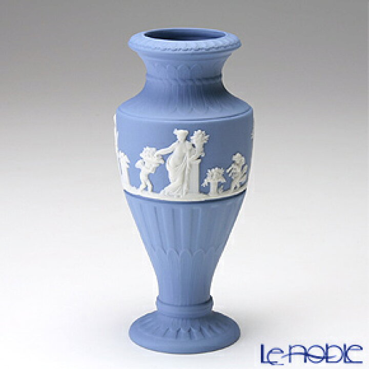 楽天市場 ウェッジウッド Wedgwood ジャスパー ペールブルー フルーテッドフラワーベース 花瓶 16cm ウエッジウッド 結婚祝い 内祝い お祝い おしゃれ ギフト ブランド洋食器の店ル ノーブル