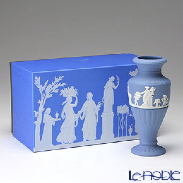 楽天市場 ウェッジウッド Wedgwood ジャスパー ペールブルー フルーテッドフラワーベース 花瓶 16cm ウエッジウッド 結婚祝い 内祝い お祝い おしゃれ ギフト ブランド洋食器の店ル ノーブル