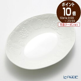 【ポイント10倍】ウェッジウッド (Wedgwood) ストロベリー＆バイン オーバルボウル 28cm【あす楽】 /// 皿 おしゃれ お皿 大皿 白い食器 ホワイト 高級 ブランド ボーンチャイナ // ギフト プレゼント 贈り物 結婚祝い 引き出物 お祝い 内祝い