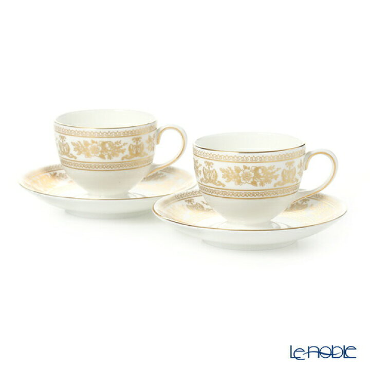 楽天市場 ウェッジウッド Wedgwood コロンビアゴールド ティーカップ ソーサー リー 0ml ペア ブランドボックス付 ウエッジウッド 結婚祝い 内祝い お祝い おしゃれ かわいい 食器 ブランド洋食器の店ル ノーブル