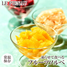 常温保存 アイス ギフト ルピノー 枝先完熟 ソルベ アイス フルーツ シャーベット 詰め合わせ 6種入（6個・9個）