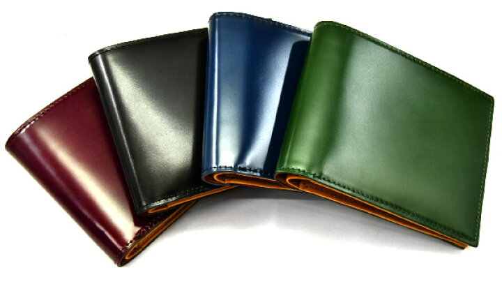 楽天市場】日本製 財布 CORDOVAN1957(コードバン1957） 二つ折り財布 