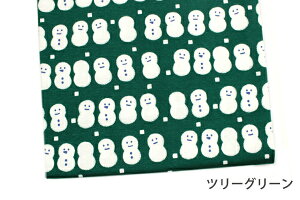スムースニット生地105cm巾/ゆきだるま柄【クリスマス キッズ 雪だるま 綿 布 コットン 日本製 国産 ハンドメイド 商用利用可 当店のみオリジナル商品 ジャージ冬スノーマン】