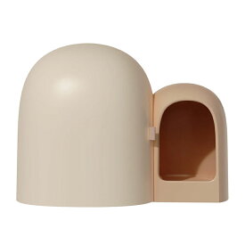 【送料無料】 猫トイレ フルカバー 大型 ドーム型 ねこトイレ ネコトイレ 大きめ キャットトイレ おしゃれ 安定性抜群 消臭フィルター 飛び散り防止 砂飛び防止 散らかりにくい 蓋付き 扉付き 匂い抑える おしゃれ スコップ付き防止 目隠し ホワイト ペットトイレ