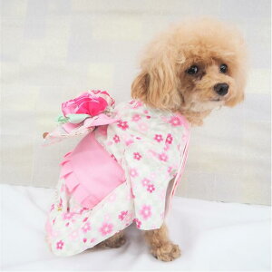 ご家族の大切な節目に…着物 0号 1号 晴れ着 和柄 和服 和装 パピー 極小犬 超小型犬 小型犬 犬 猫 ペット 服 犬服 猫服 犬の服 猫の服 ウェア 古典柄 おしゃれ かわいい つまみ細工 成人式 お