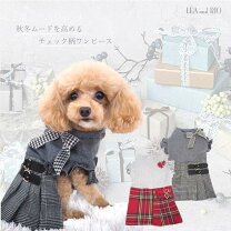 楽天市場】犬服 チェックワンピースの通販