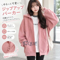 楽天市場】フード付きトレーナー レディース ピンクの通販