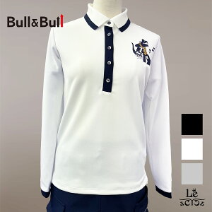 【70%OFF】Bull&Bull ブルアンドブル レディース Brandalised コラボ バンクシー ラット UVケア ハイストレッチ ウィメンズ 長袖 ロングスリーブ ポロ ゴルフウエア 秋冬 ホワイト ブラック グレー 国