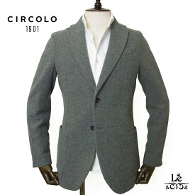 【40％OFF】CIRCOLO1901 チルコロ1901 ジャケット メンズ ウール カシミヤ 2B テーラード CN4606 シングルジャケット 無地 グレー 秋冬 イタリア ブランド 国内正規品 86900【送料無料】