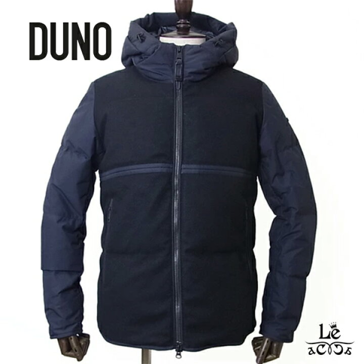 楽天市場 Duno デュノ フーデッドダウン ダウンブルゾン ダウンジャケット メンズ Palm パーム ウール ナイロン 切替 ダークネイビー 秋冬モデル 国内正規品 送料無料 Le Acca
