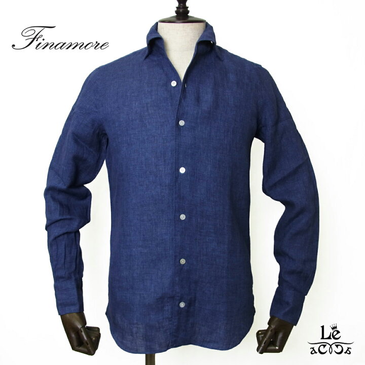 楽天市場】Finamore フィナモレ リネンシャツ ワンピースカラー BALI 