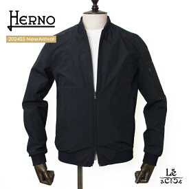 【62H限定10％OFF&P5倍】HERNO ヘルノ ブルゾン メンズ GORE-TEX MA-1 ボマーブルゾン ジャケット ラミナー Laminar GI00091UL-11106 ブラック 黒 イタリア ブランド 国内正規品 107800【送料無料】#springouter