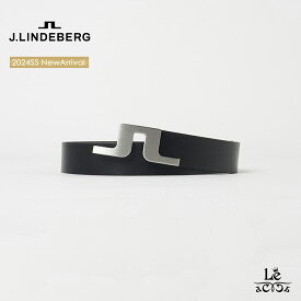 【クーポン対象】【新作ポイント10倍】J.LINDEBERG ジェイリンドバーグ ブリッジバックル ベルト メンズ 073-61333 レザーベルト 牛革 本革 ブラック 黒 ロゴ ゴルフ 北欧 ブランド 国内正規品 15400【送料無料】