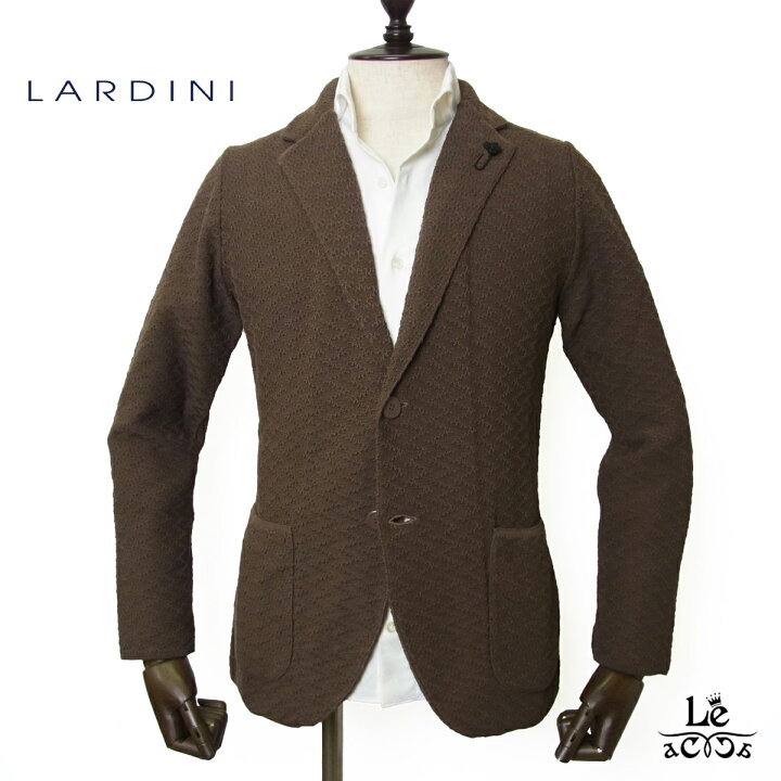 楽天市場】LARDINI ジャケット ニットジャケット コットン メンズ 