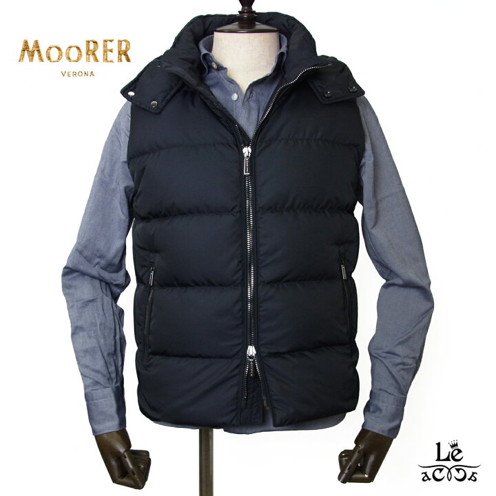 楽天市場】【30%OFF】MOORER ムーレー ダウンベスト FIRE WK ジップ 