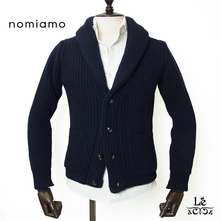 楽天市場】nomiamo ノミアモ カシミヤ ショールカラー カーディガン 