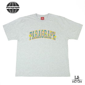 【ポイント5倍】【50％OFF】Paragraph パラグラフ Tシャツ No. 41 アーチロゴ スマイル プリント フェイスマーク 半袖 メランジ ユニセックス ビッグシルエット メンズ レディース 韓国 SNS 国内正規品 10450 【送料無料】【追跡可能メール便】