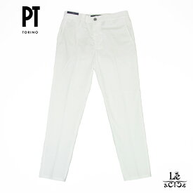 PT TORINO DENIM ピーティー トリノ デニム チノパン REGGAE コットン パンツ C5TP01Z0 TU78T0 ホワイト 白 メンズ イタリア ブランド 国内正規品 【送料無料】