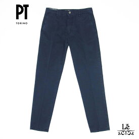 PT TORINO DENIM ピーティー トリノ デニム チノパン REGGAE コットン パンツ C5TP01Z0 TU78T0 ネイビー 紺 メンズ イタリア ブランド 国内正規品 【送料無料】