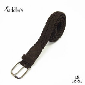 【ポイント10倍】Saddler's サドラーズ メンズ ベルト メッシュベルト G429 スウェード スエード メッシュ ダークブラウン イタリア ブランド 国内正規品 13200【送料無料】