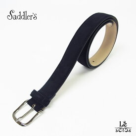 Saddler's サドラーズ ベルト スウェード スエード メンズ ネイビー イタリア ブランド カジュアル 国内正規品 11000【送料無料】