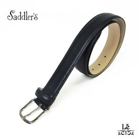 Saddler's サドラーズ ベルト レザー 本革 ナッパレザー メンズ ブラック 黒 イタリア ブランド 国内正規品 11000【送料無料】