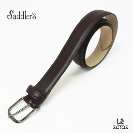 Saddler's サドラーズ ベルト レザー 本革 メンズ ナッパレザー ブラウン イタリア ブランド 国内正規品 11000【送料無料】