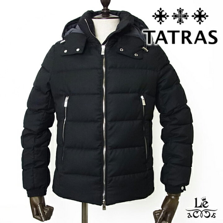 楽天市場 Tatras タトラス ダウンジャケット メンズ Domiziano ドミッツィアーノ ブラック 黒 ロロピアーナ 定番 ウールシルク ダウン 国内正規品 送料無料 Le Acca