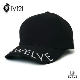 V12 golf ヴィトゥエルヴ ゴルフ キャップ CP01 NOSE CAP ロゴ ブラック 黒 男女兼用 帽子 メンズ レディース 国内正規品 7700【送料無料】