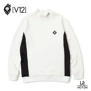 V12 St Y bNlbN  DOT RIB L/S MOCK Jbg\[ vI[o[ nClbN Xgb` zCg Y StEGA uh Kiyz
