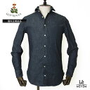 【ポイント10倍】GUYROVER ギローバー デニムシャツ ダンガリーシャツ 長袖 メンズ ブラック 黒 無地 秋冬 イタリア ブランド 国内正規品 【送料無料】