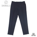 【ポイント5倍＆クーポン対象】【40％OFF】SANTANIELLO サンタニエッロ ARECHI アレキ ウールストレッチ 1プリーツ テーパード パンツ ARECHI-E2706 ネイビーメンズ イタリア ブランド 国内正規品 38500 【送料無料】