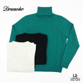 Drumohr ドルモア タートルネック ニット メンズ セーター ミドルゲージ D7M104 8ゲージ 無地 長袖 ホワイト ブラック グリーン イタリア ブランド 国内正規品 42900【送料無料】