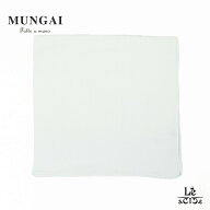 MUNGAI ムンガイ チーフ リネン ホワイト 白 正方形 麻 ポケットチーフ メンズ イタリア ブランド 高級 …