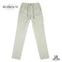 【40％OFF】BERWICH ベルウィッチ SPIAGGIA スピアッジャ ストレッチ コットン イージーパンツ ウエストゴム ライトグレー メンズ 春夏 イタリア ブランド 国内正規品 父の日 ギフト 【送料無料】