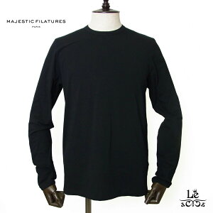 �}�W�F�X�e�B�b�N �t�B���`���[�� �I�� MAJESTIC FILATURES HOMME �N���[�l�b�N ���� �J�b�g�\�[ T�V���c �����O�X���[�u �����Y �u���b�N �� ���n �u�����h �������K�i 12100 �y���������z�y�ǐՉ\